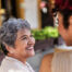 A senior benefits from healthy aging at home