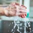 Observing hand hygiene as a part of caregiver wellness during flu season.